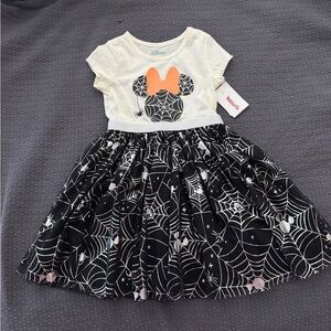 Disney Minnie Mouse Halloween Dress with Orange Bow